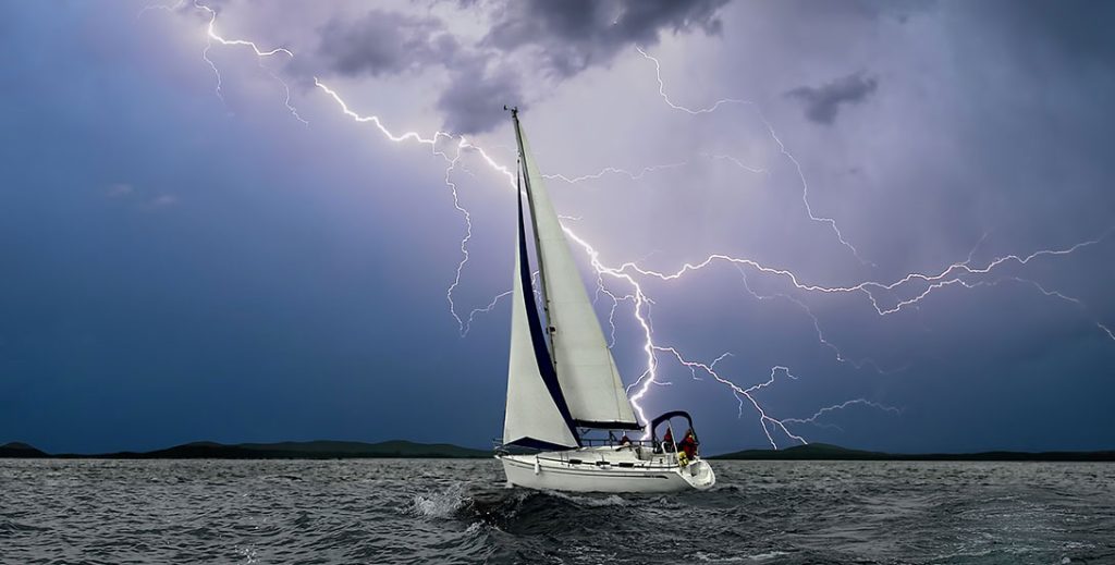 Thunder and Lightning on a boat