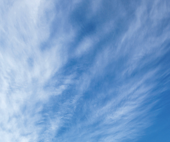 Cirrostratus with or without Cirrus: Increasing density and covering much of, but not the entire sky.