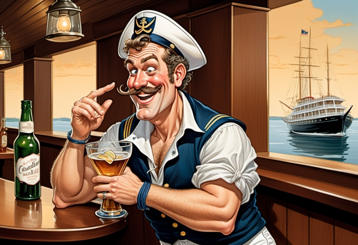 Never trust a sailor on dry land drunk
