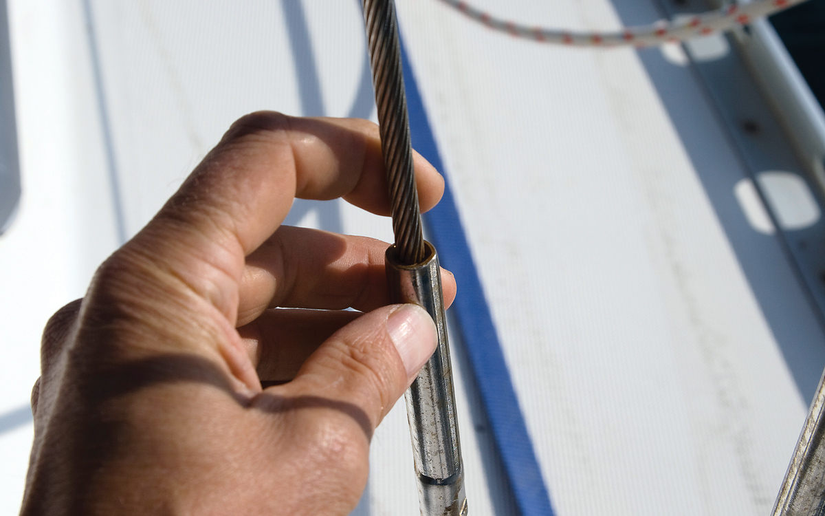 Preparing your Sailboat for the Hard Stand lifting points standing rigging