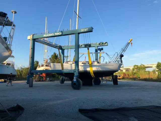 Preparing your Sailboat for the Hard Stand lifting points